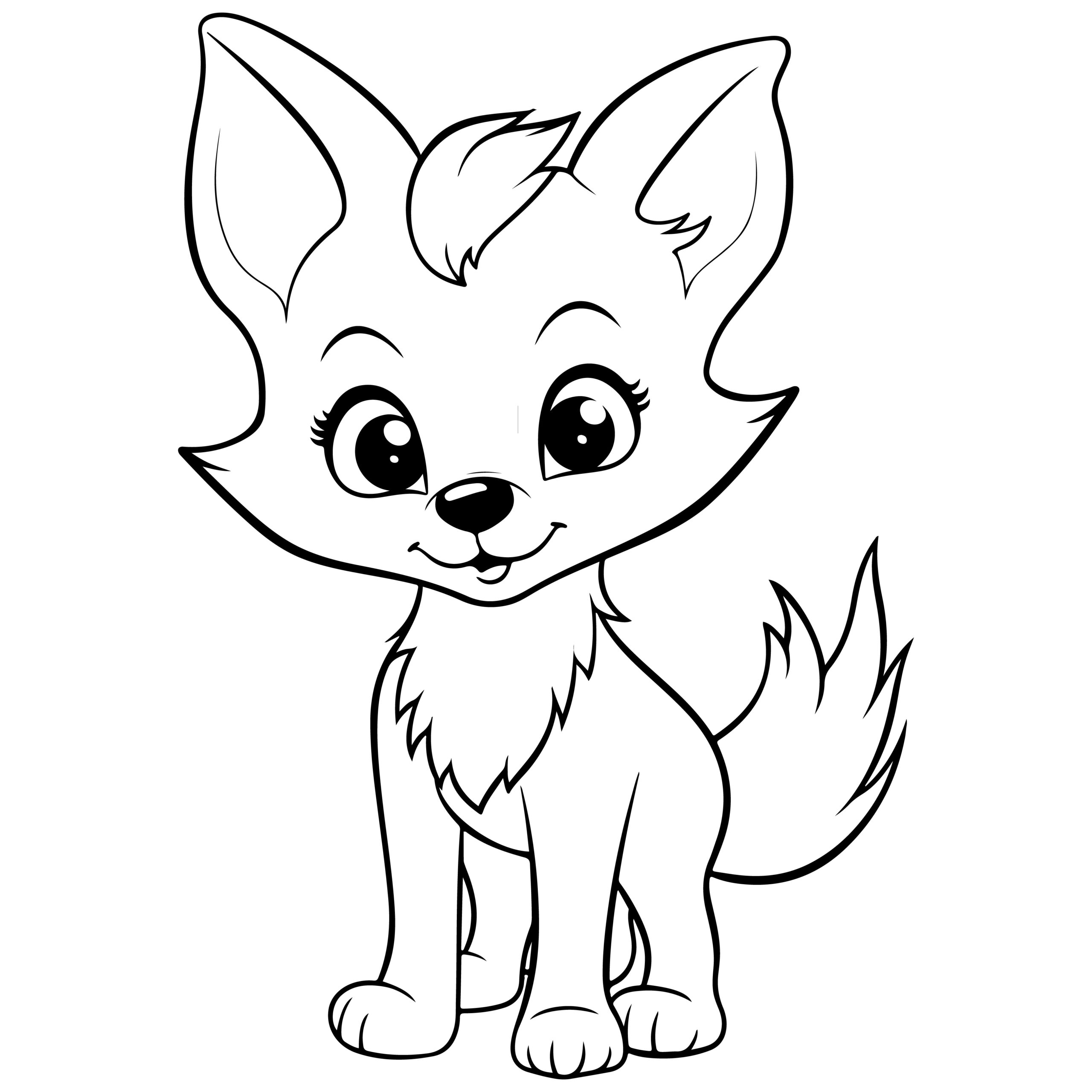 Cute red fox coloring book fox coloring pages for boys and girls made by teachers