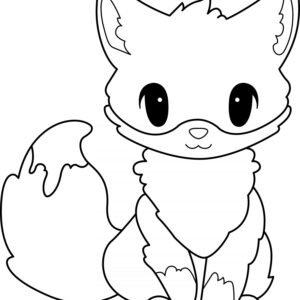 Cute fox coloring pages printable for free download