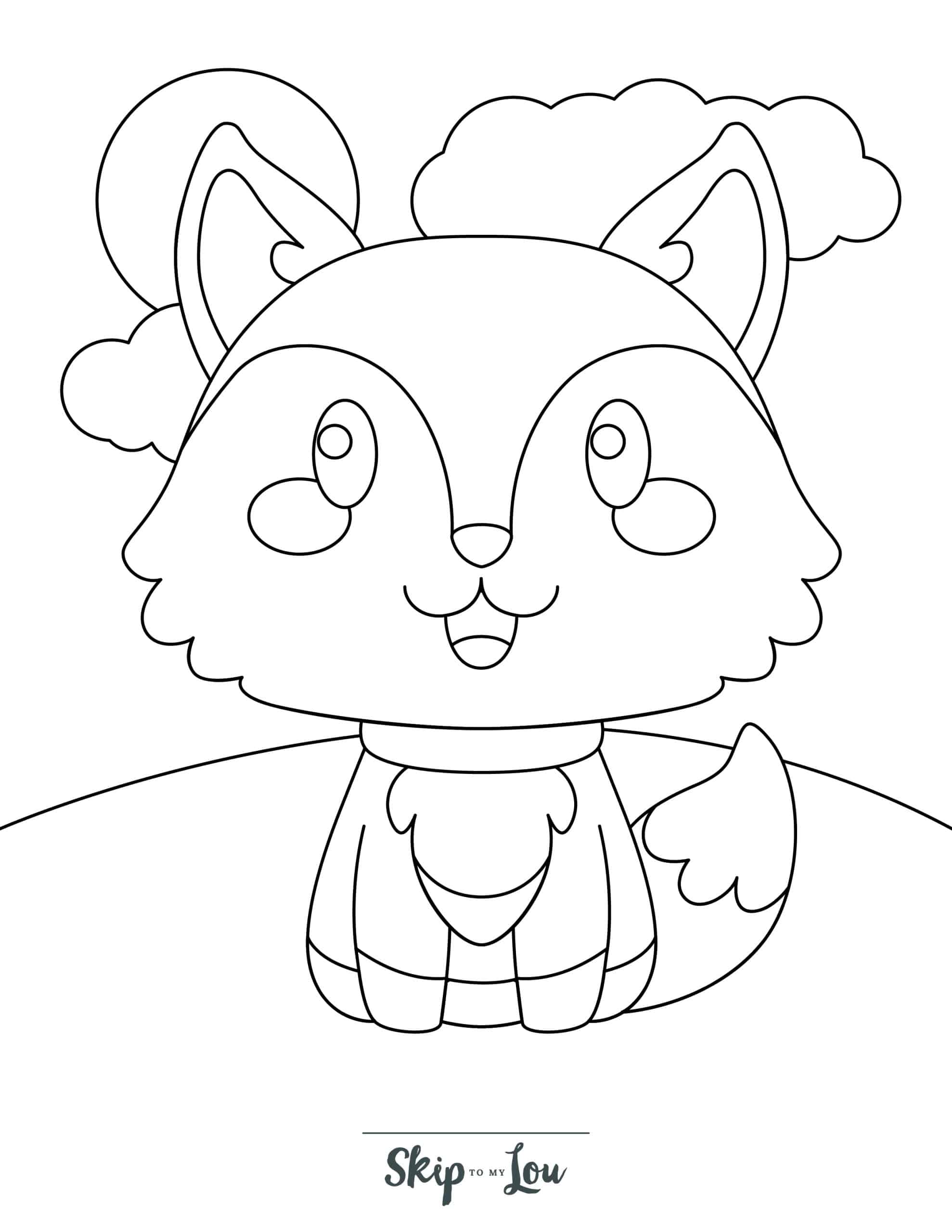 Fox coloring pages