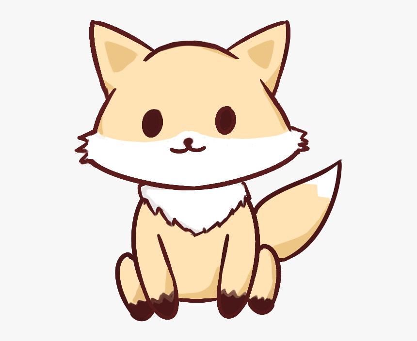 Kawaii fox coloring pages hd png download transparent png image