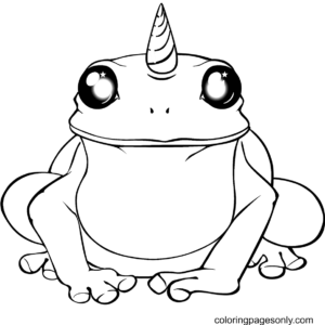 Frog coloring pages printable for free download