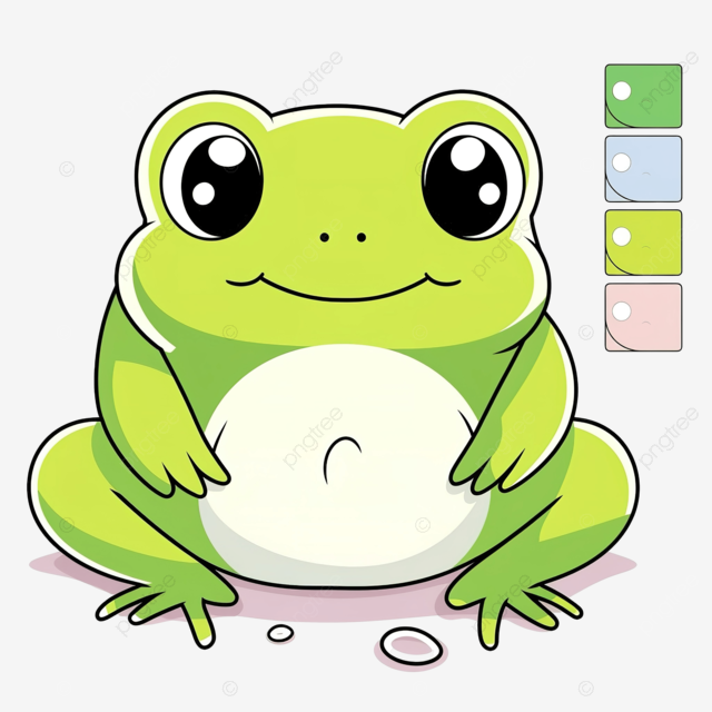 Frog color by number squishmallow coloring page game for kids kawaii cartoon vector color book illustrations frog illustration png transparent image and clipart for free download