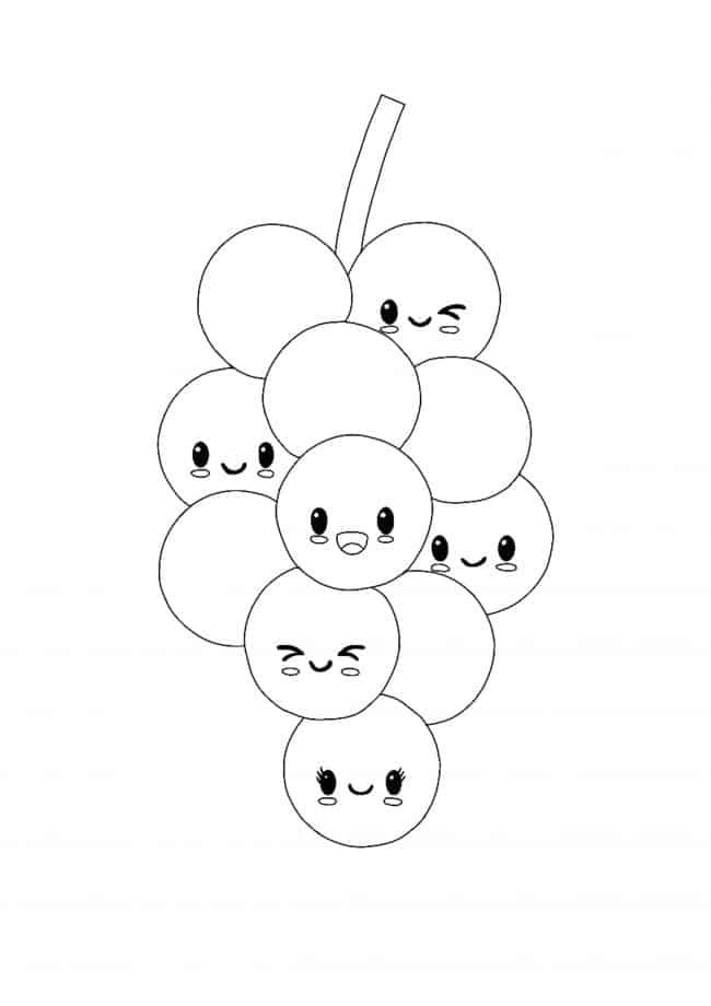 Kawaii coloring pages
