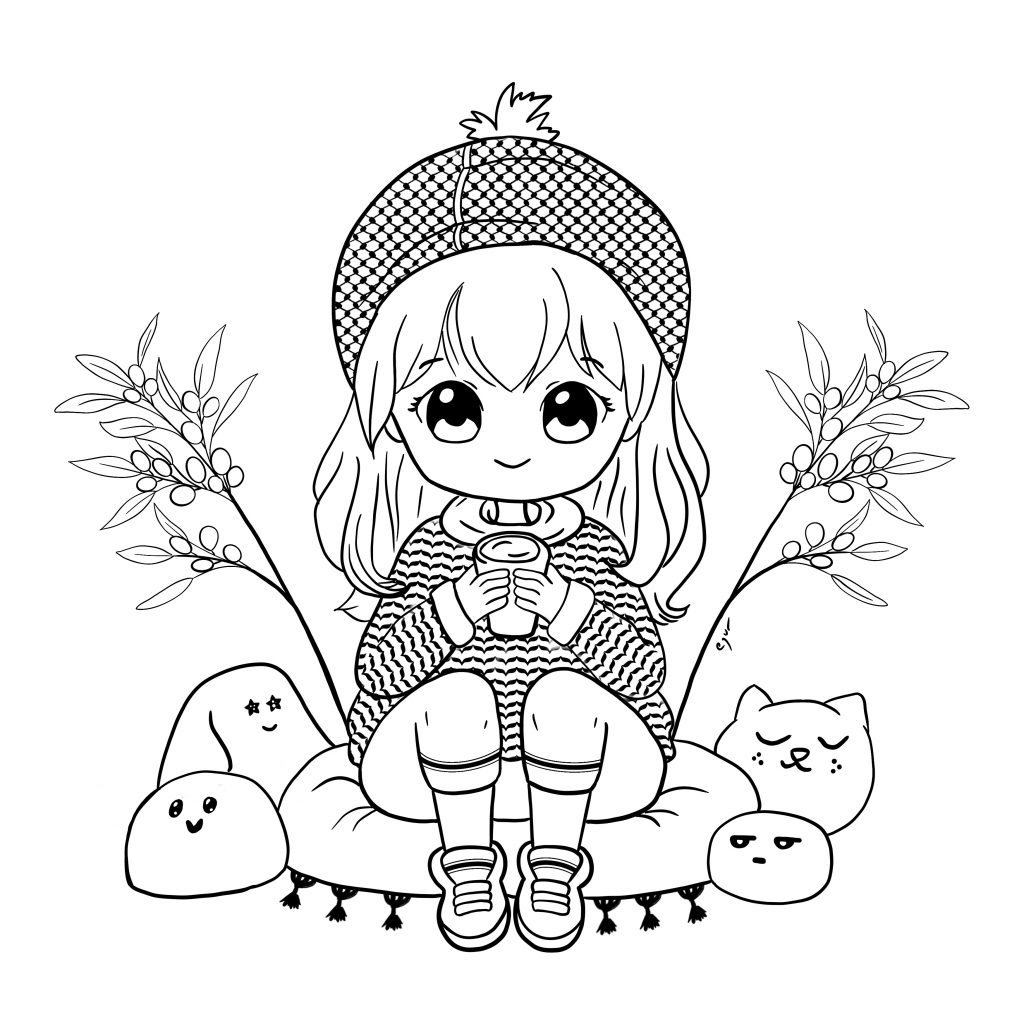 Kawaii loring pages
