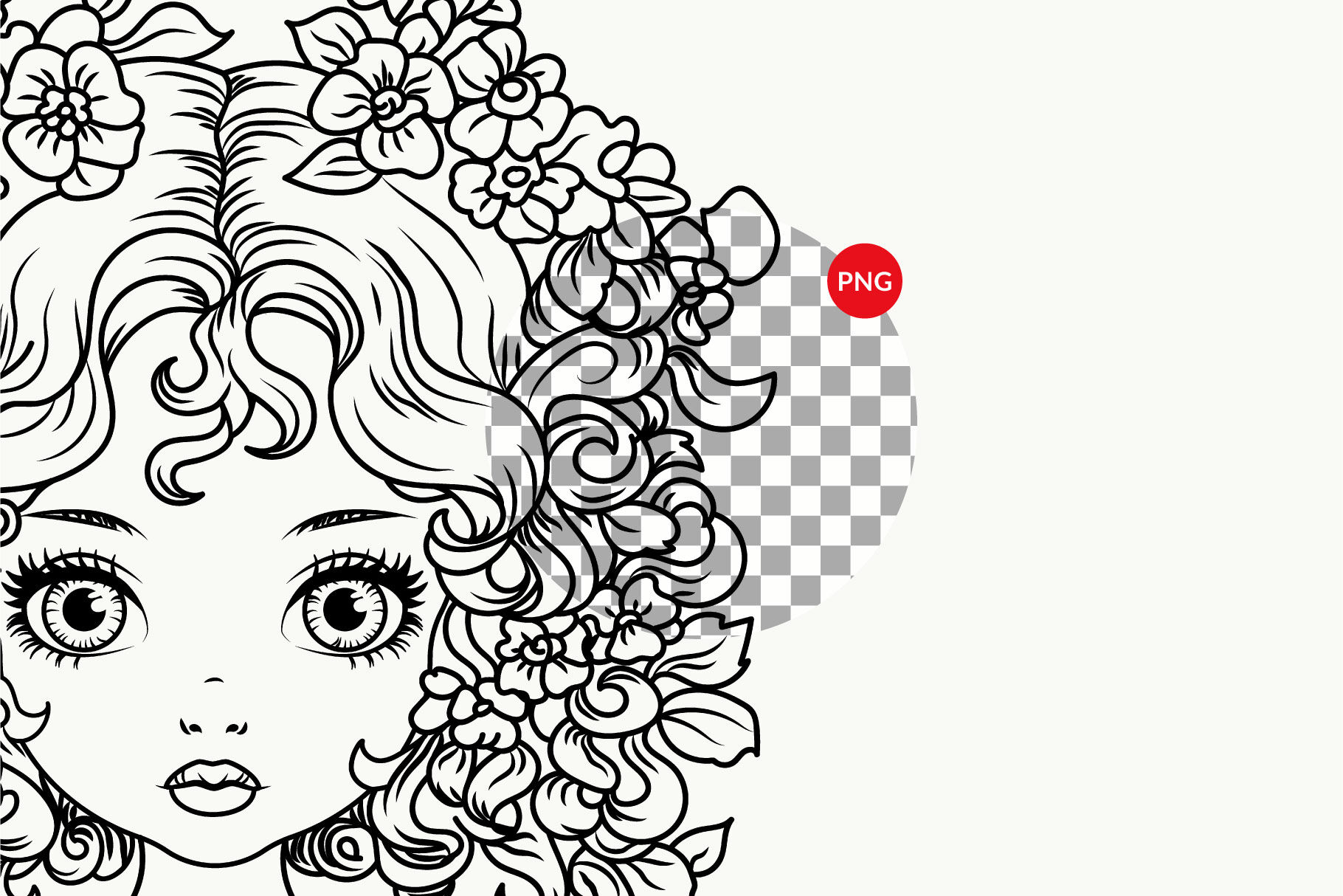 Cute girl coloring pages by sevrina art