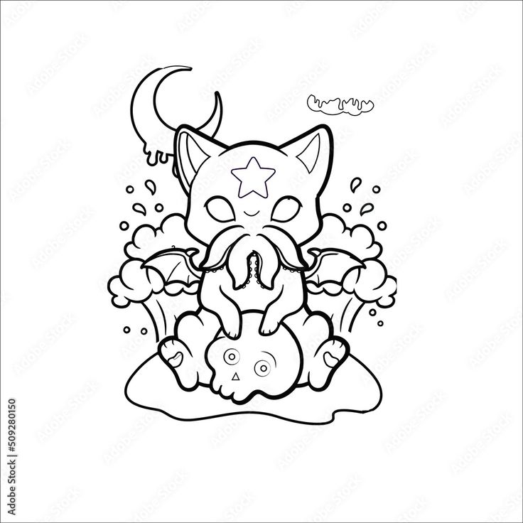 Download creepy kawaii pastel goth coloring page creepy kawaii coloeing page stock vector and explore siâ cute coloring pages coloring pictures coloring pages