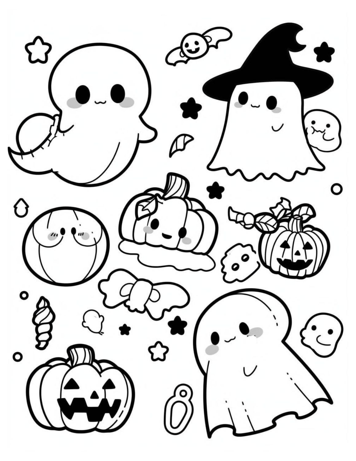 Pumpkin coloring pages for kids and adults