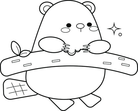 Beaver coloring page images â browse photos vectors and video