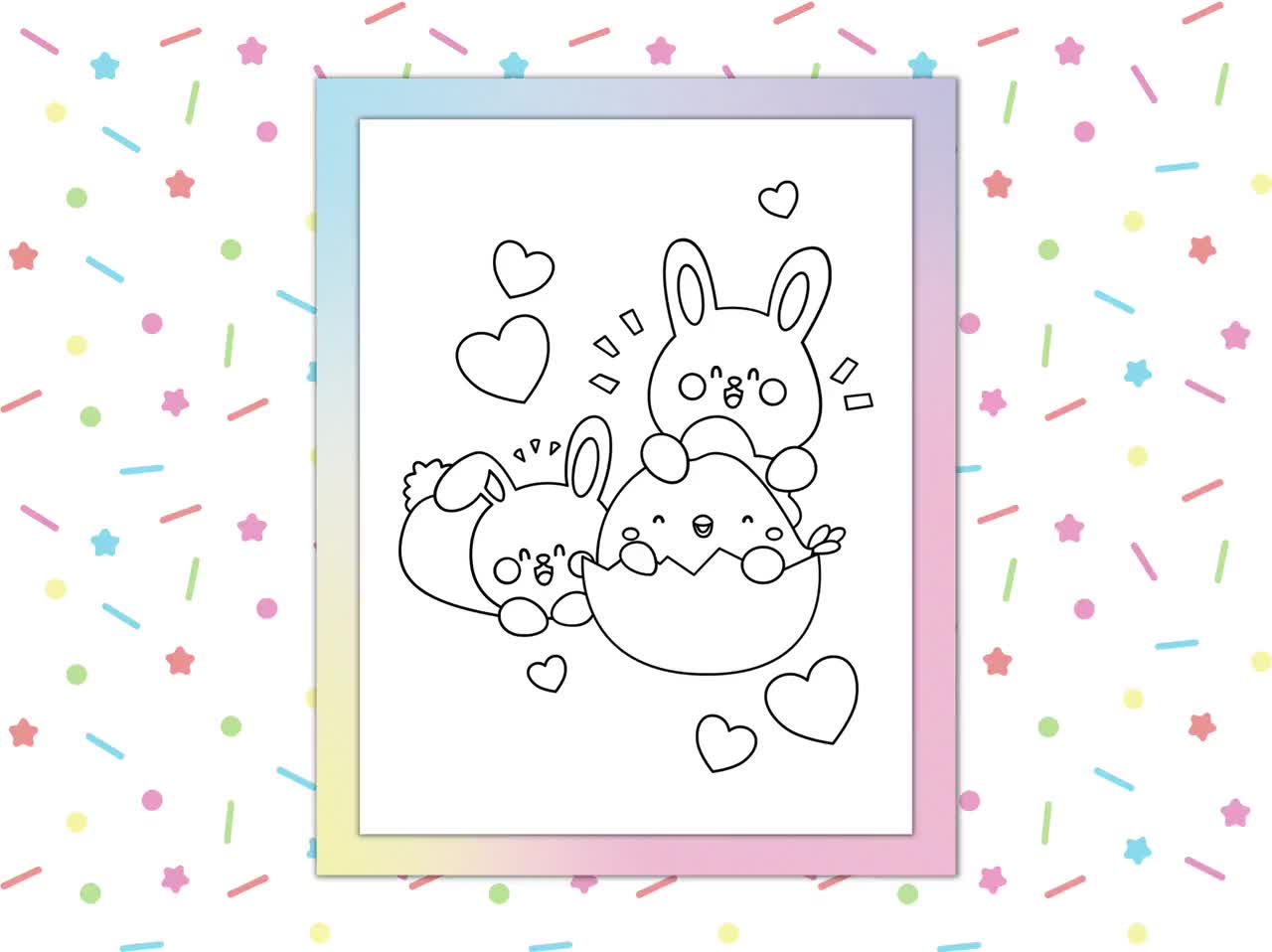 Printable kawaii bunny coloring pages coloring page pdf bunny coloring page printable kawaii bunny printable coloring pages for kids