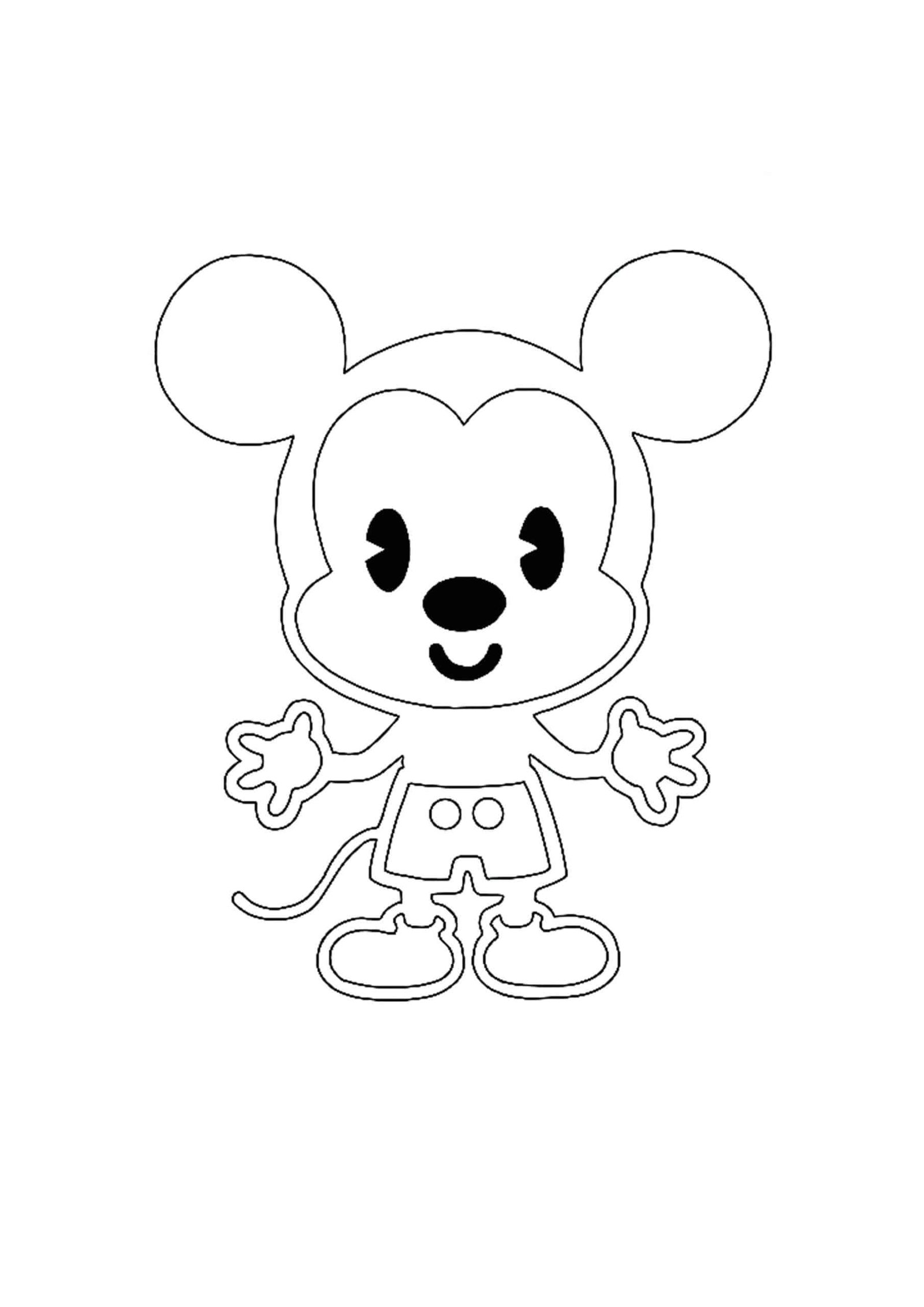 Kawaii disney coloring pages