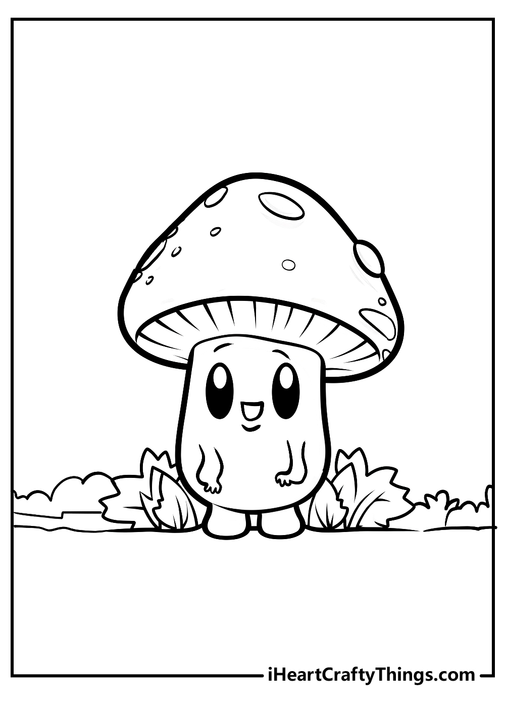 Mushroom coloring pages free printables