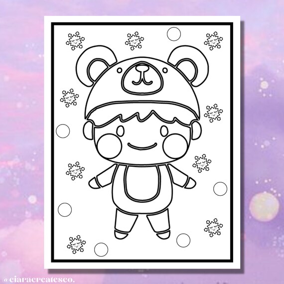 Kawaii coloring pages for kids cute printable coloring pages kawaii activity pages kids coloring sheets homeschool printable japan
