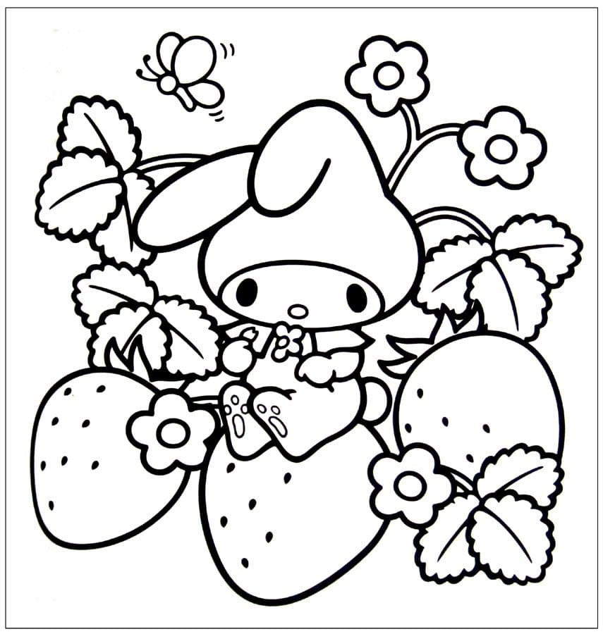 My melody coloring pages