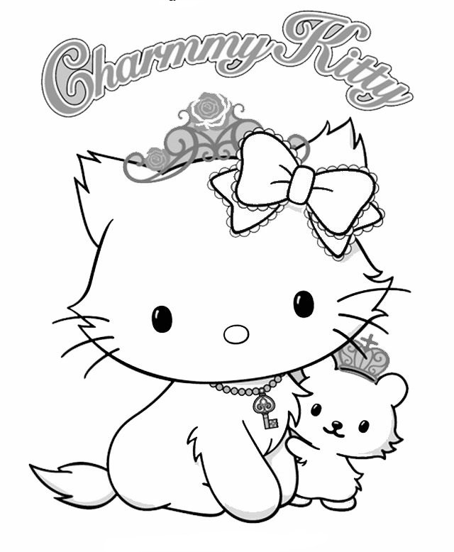 Image tagged with kawaii coloring page sanriocore on