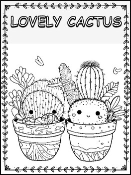 Kawaii cute lovely cactus succulents plant love mindful spring
