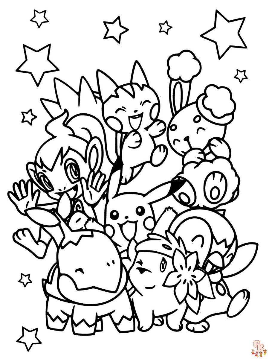 Pokemon coloring pages free printable sheets at