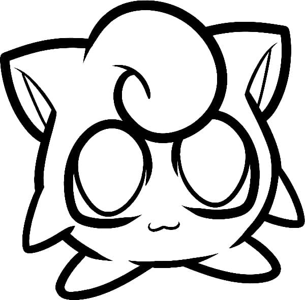 Chibi jigglypuff coloring page