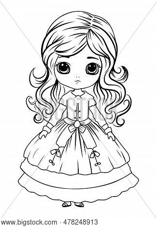 Princess coloring vector photo free trial bigstock