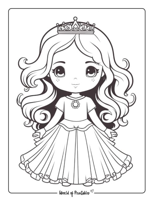 Best princess coloring pages