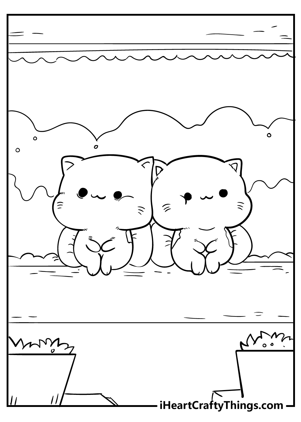 Kawaii coloring pages free printables