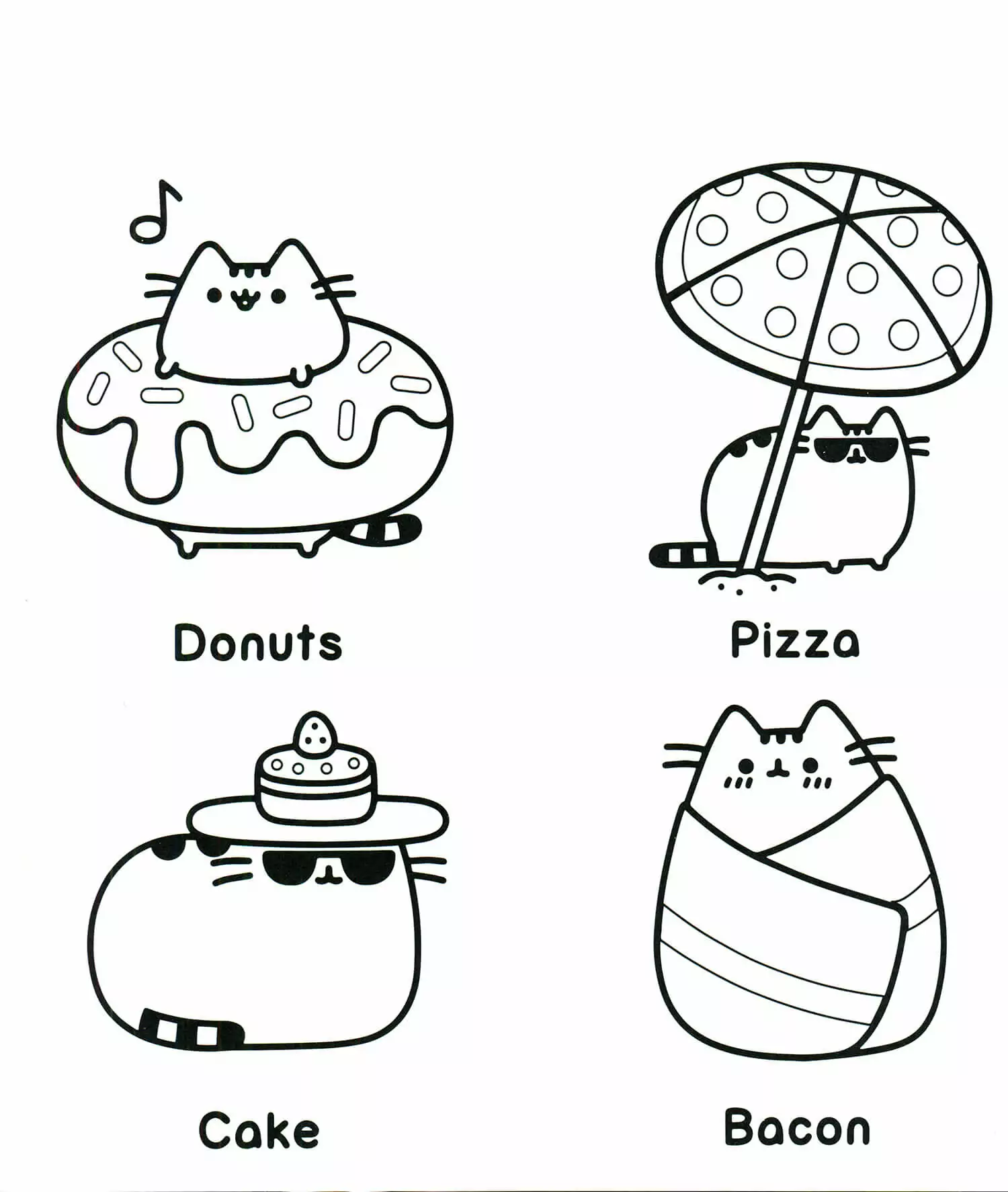 Pusheen malvorlagen