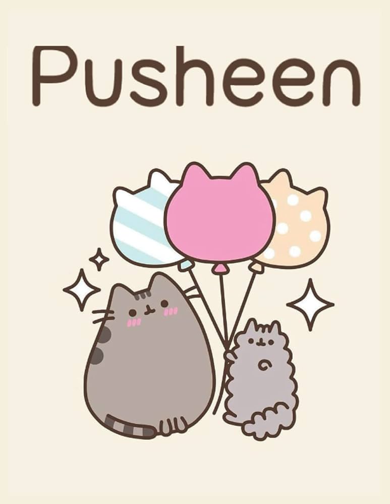 Pusheen coloring book fun and relaxing pusheen colouring pages for all ages best gift for who love pusheen by