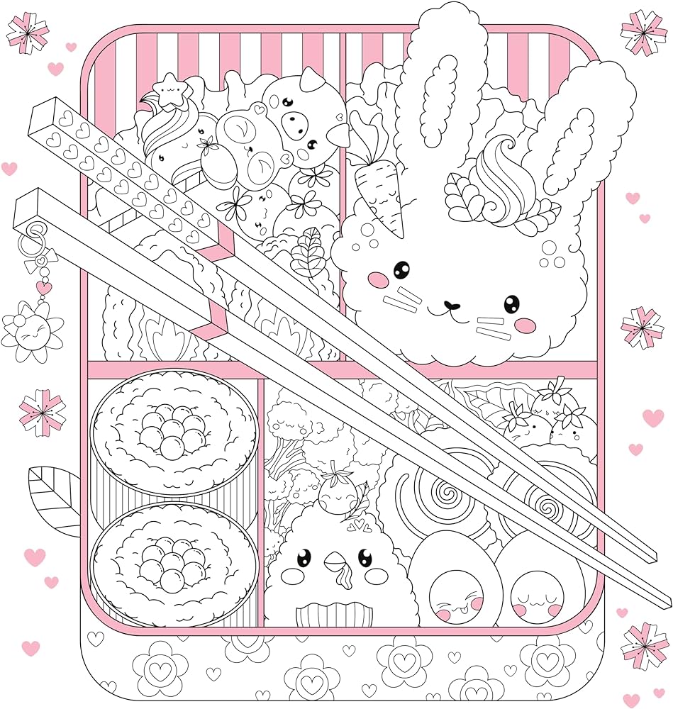 Manga sparkle kawaii a cute shimmery anime manga style coloring book camero k books