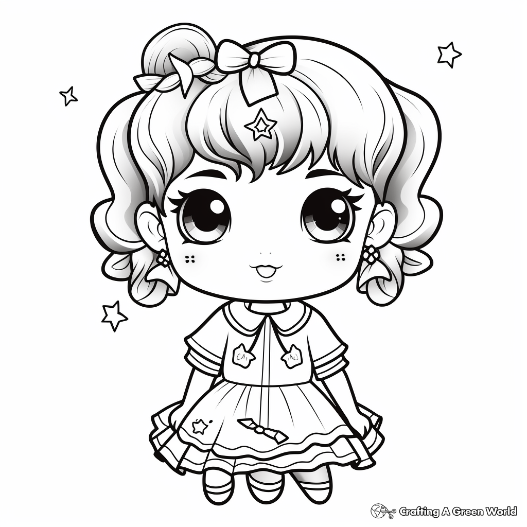 Kawaii aesthetic coloring pages