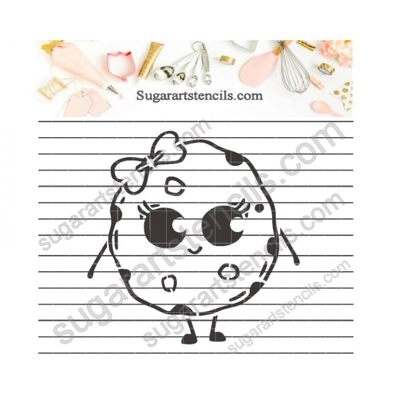 Cute cookie pyo cookie stencil ltw