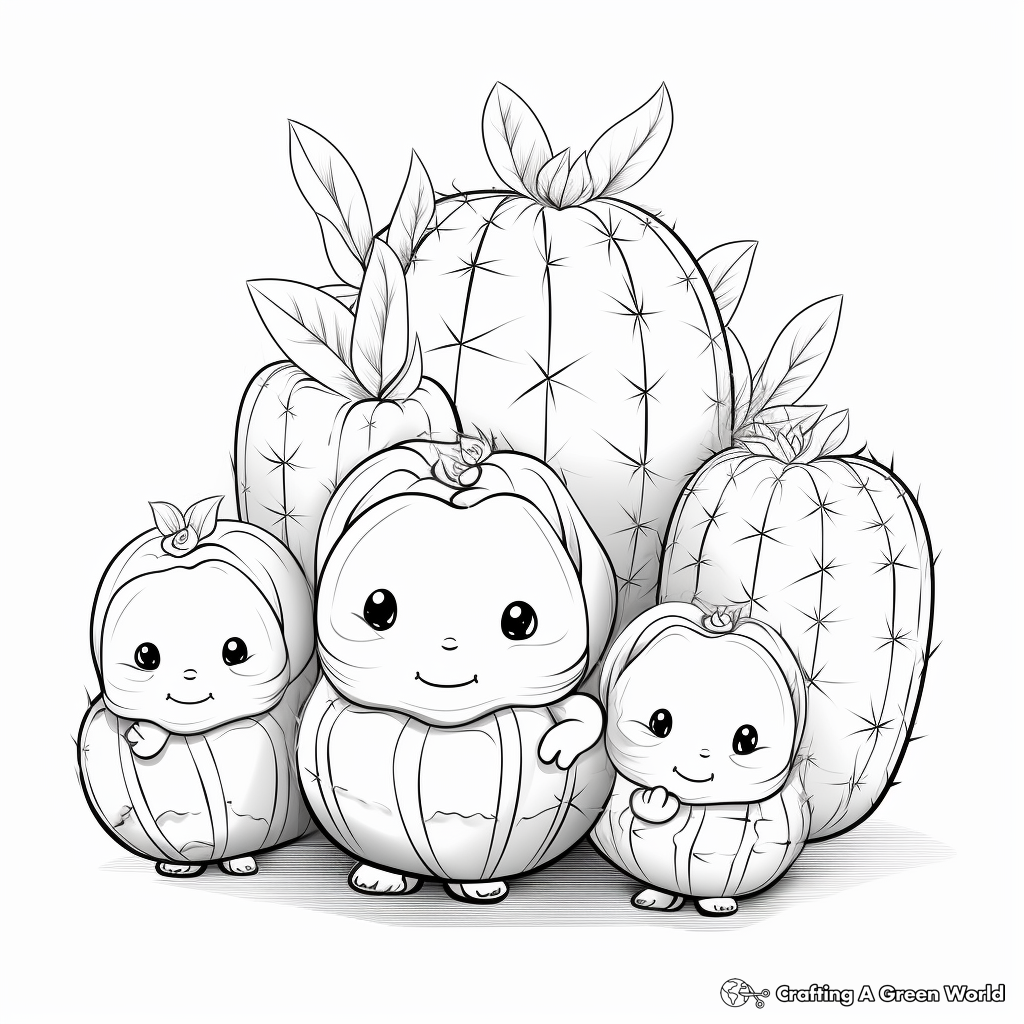 Succulent coloring pages