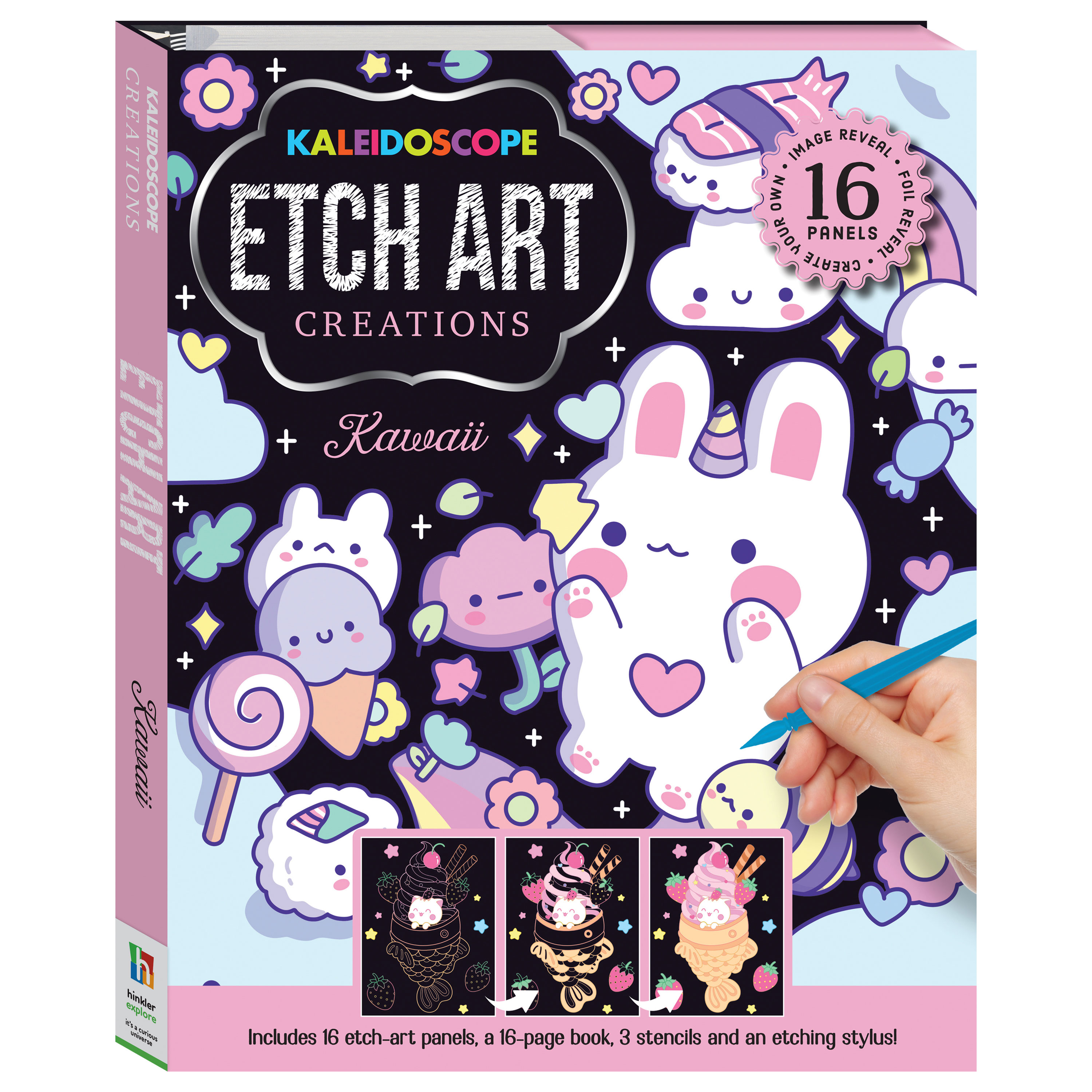 Kaleidoscope etch art creations kawaii