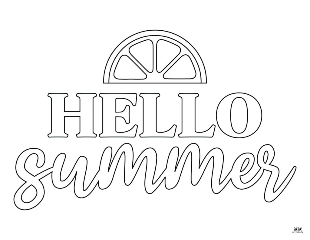 Summer coloring pages