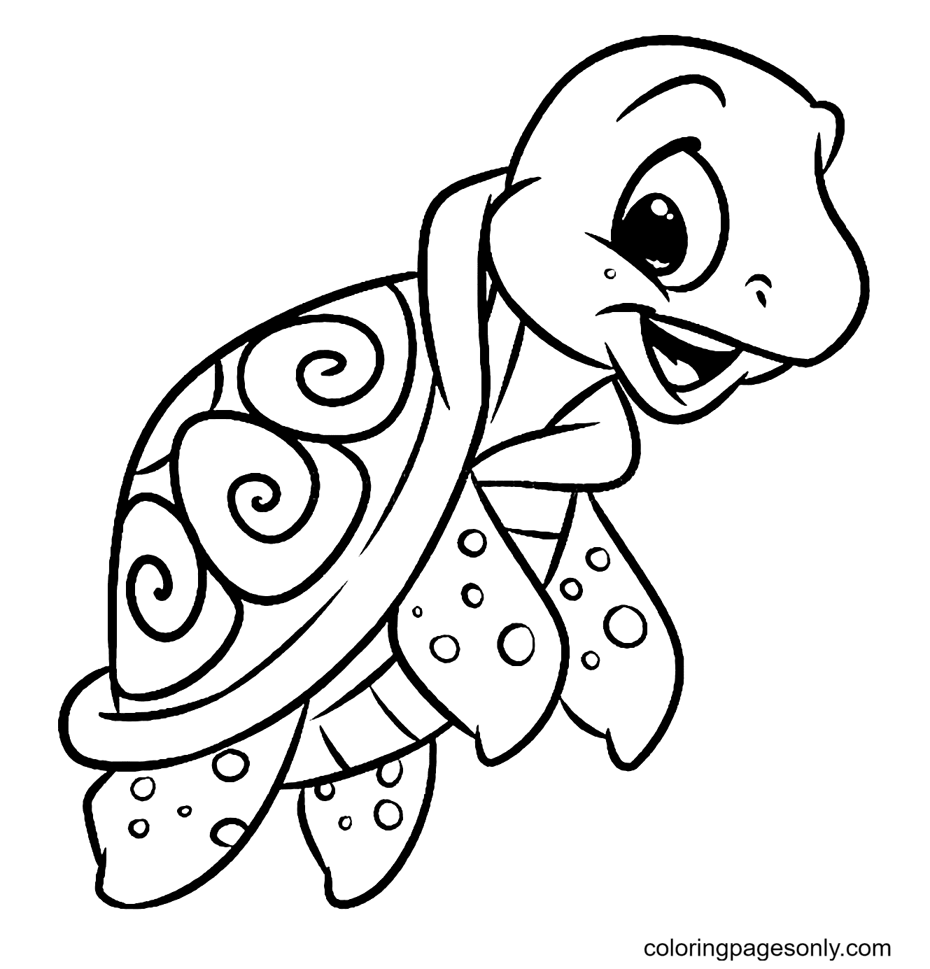 Turtle coloring pages printable for free download