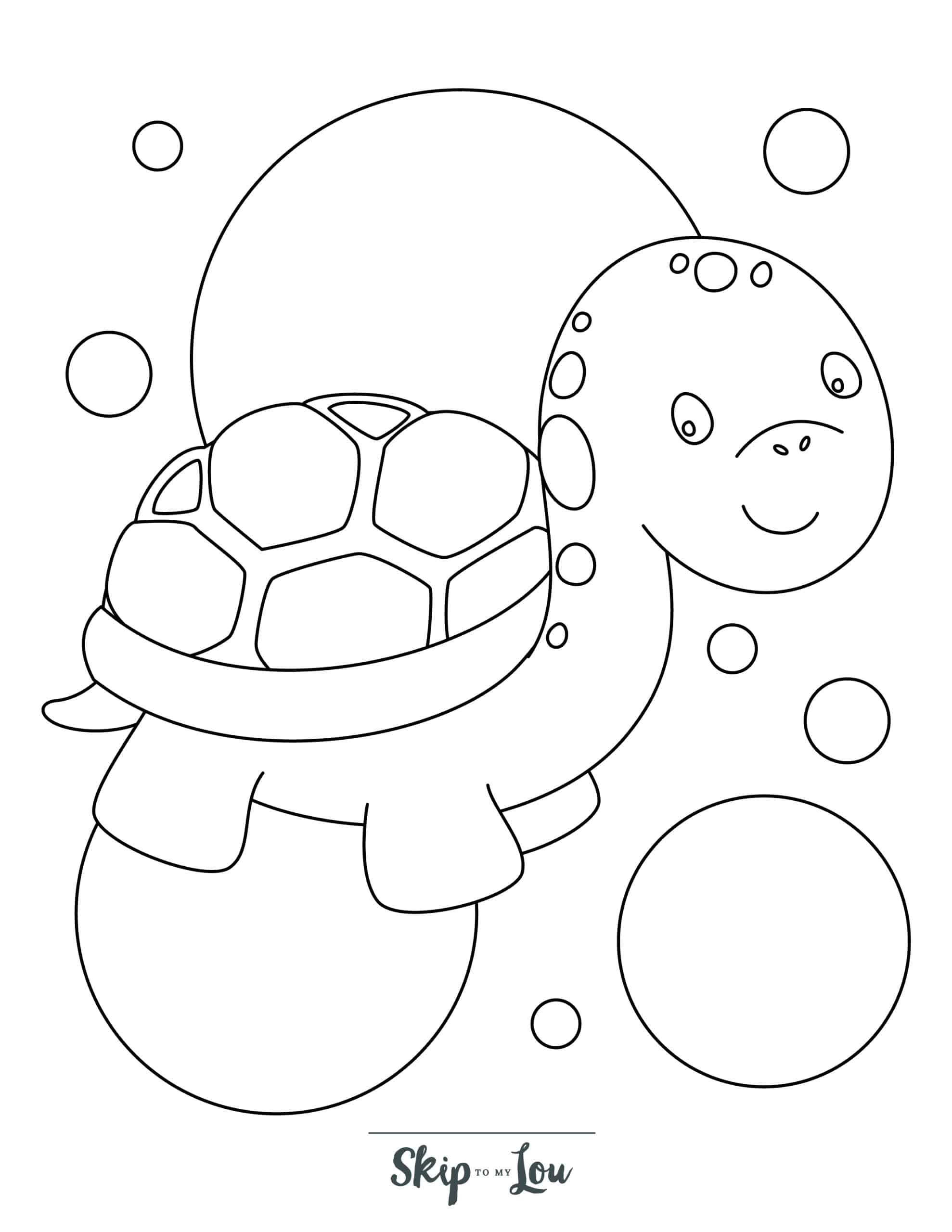 Turtle coloring pages
