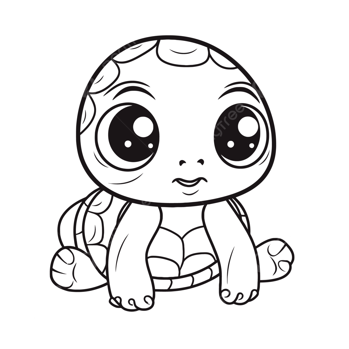 Cute turtle outline png transparent images free download vector files