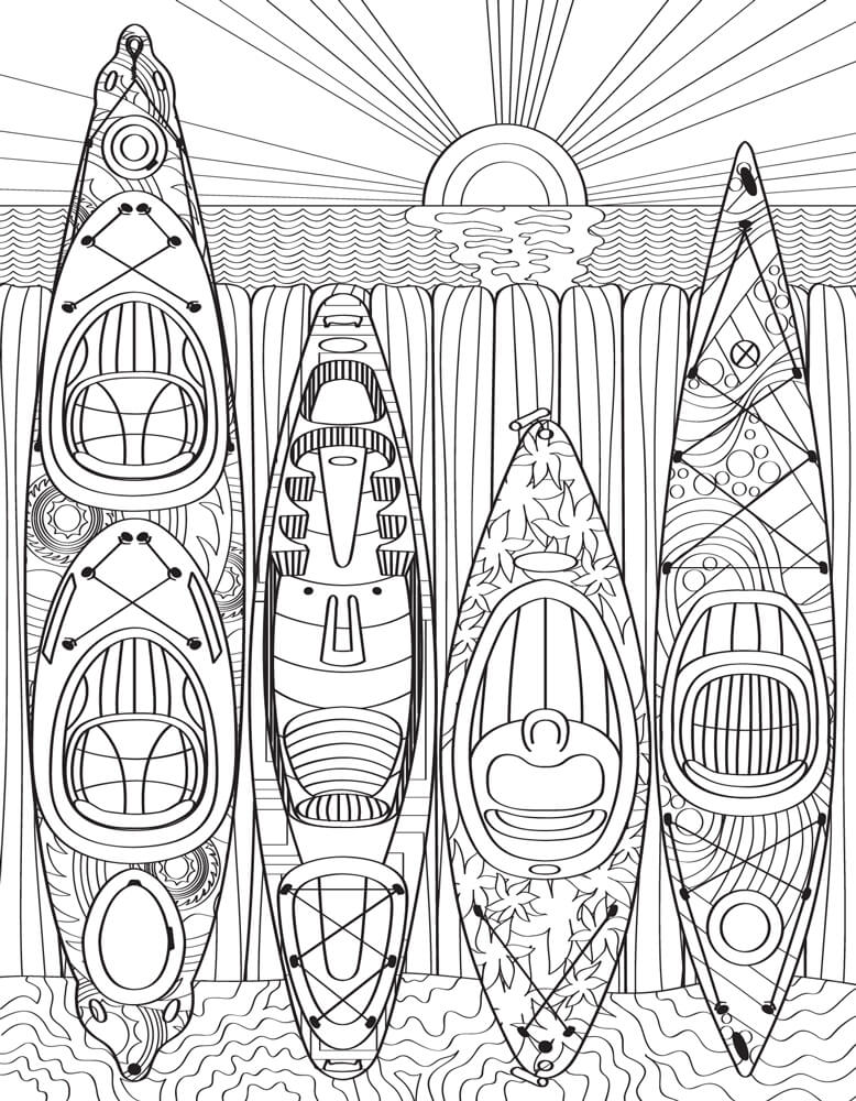 Beach coffee coloring pages â rachel ryan graphics
