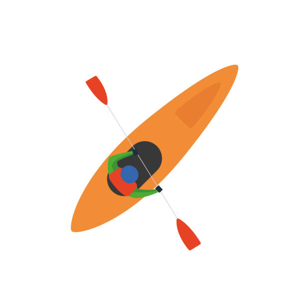 Sea kayaking stock illustrations royalty