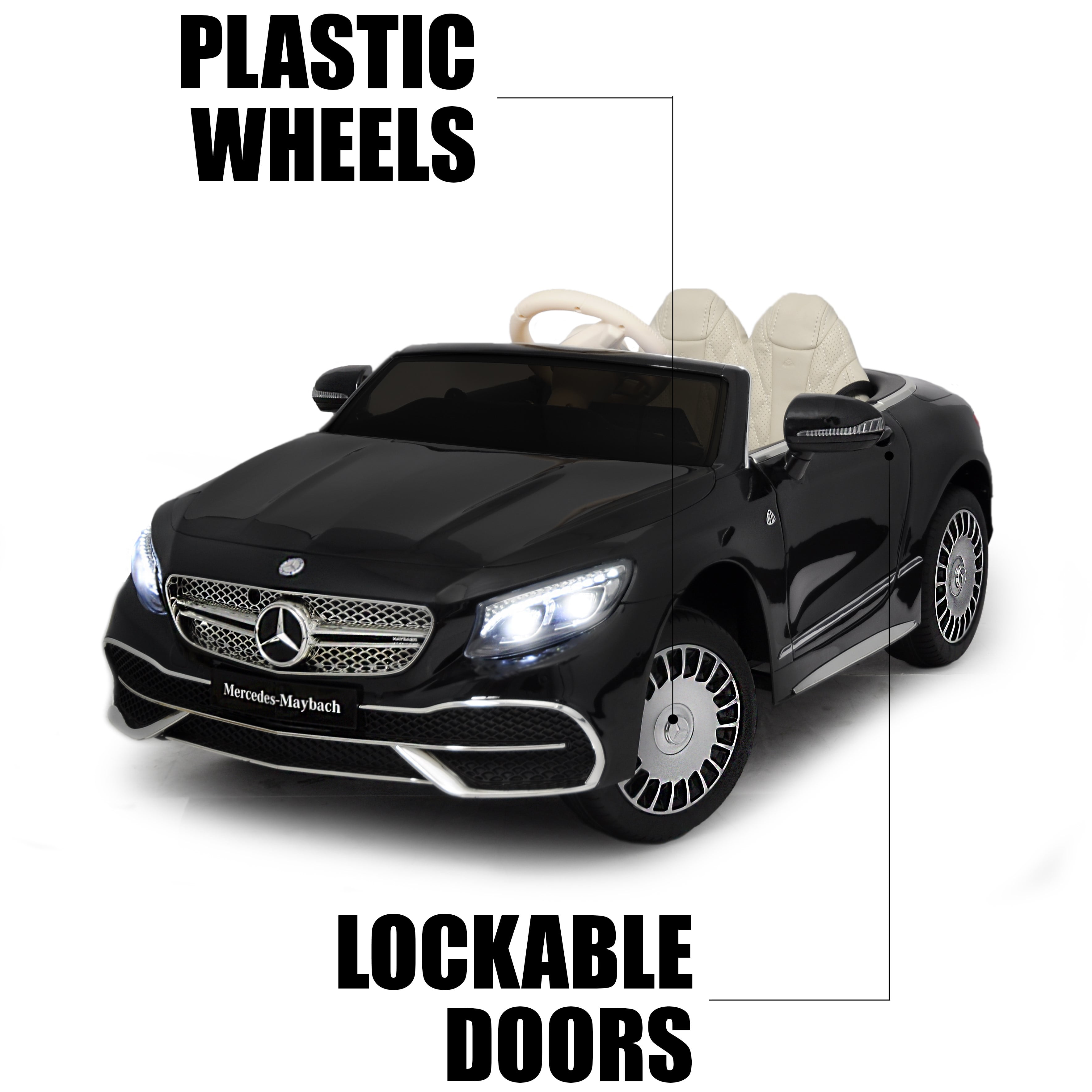 Mercedes maybach v powered ride on car for kids with remote control