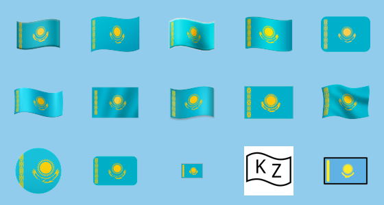 Ðð flag kazakhstan emoji