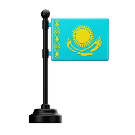D kazakhstan flag illustrations