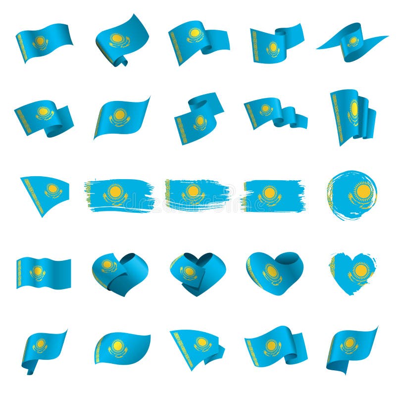 Kazakhstan flag pennant stock illustrations â kazakhstan flag pennant stock illustrations vectors clipart