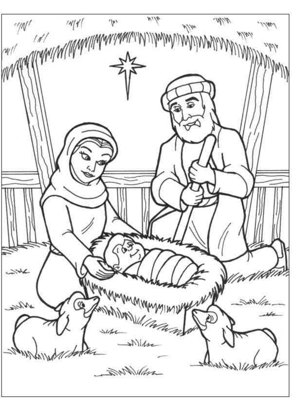 Advent coloring pages