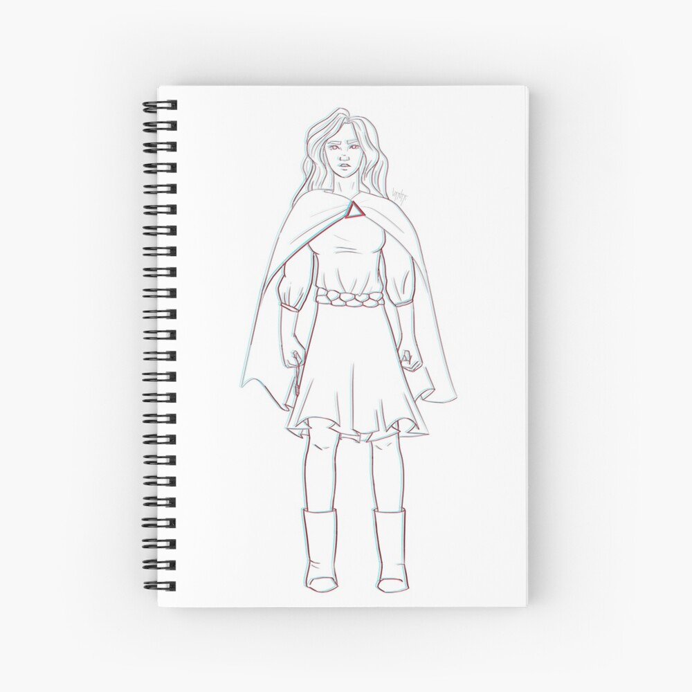 Glitching sophie spiral notebook for sale by bonelessbooks