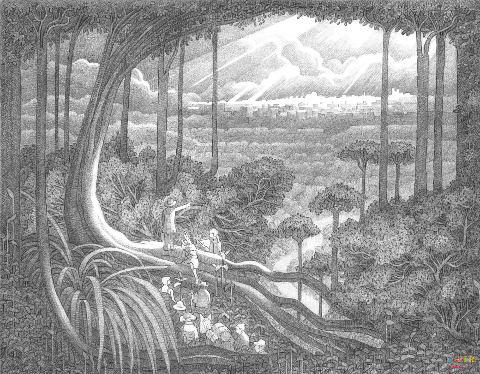 The lost city coloring page free printable coloring pages