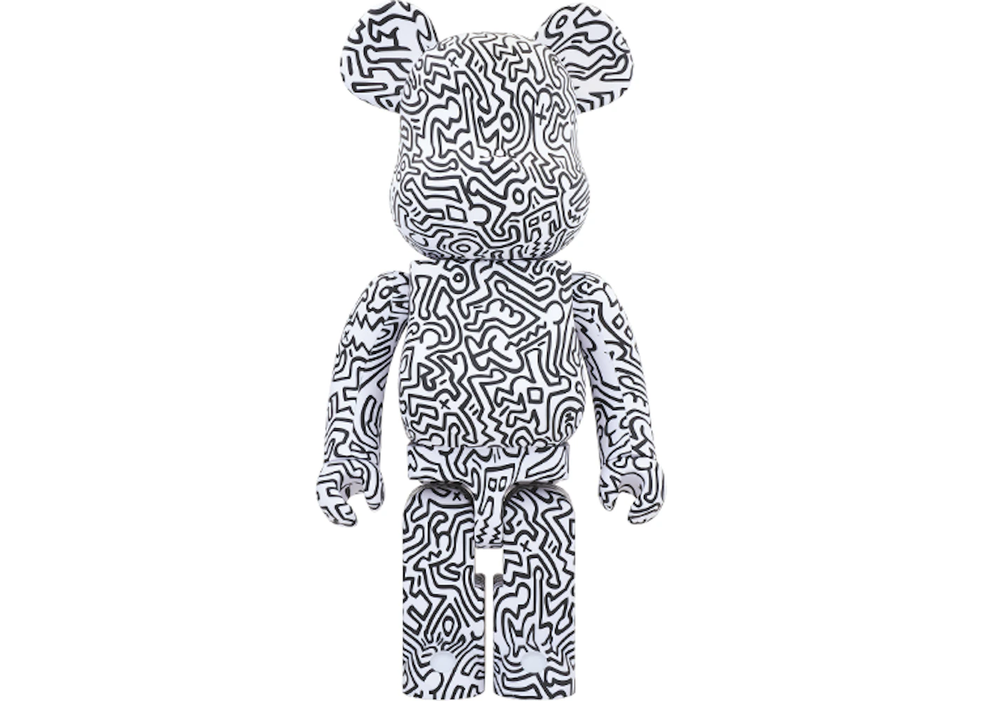 Bearbrick keith haring white