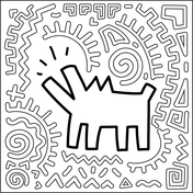Keith haring coloring pages free coloring pages