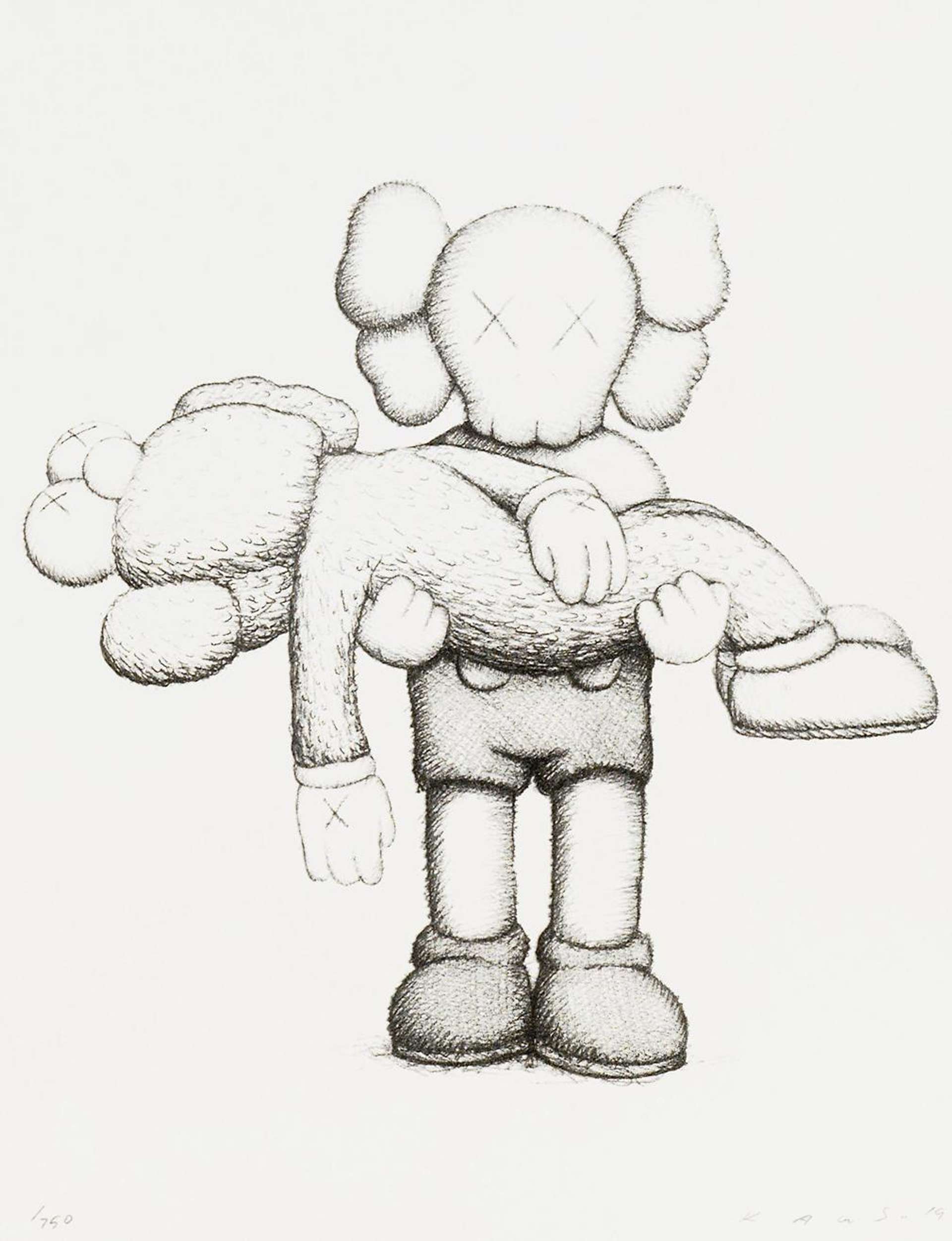 Kaws panionship in the age of loneliness signed print