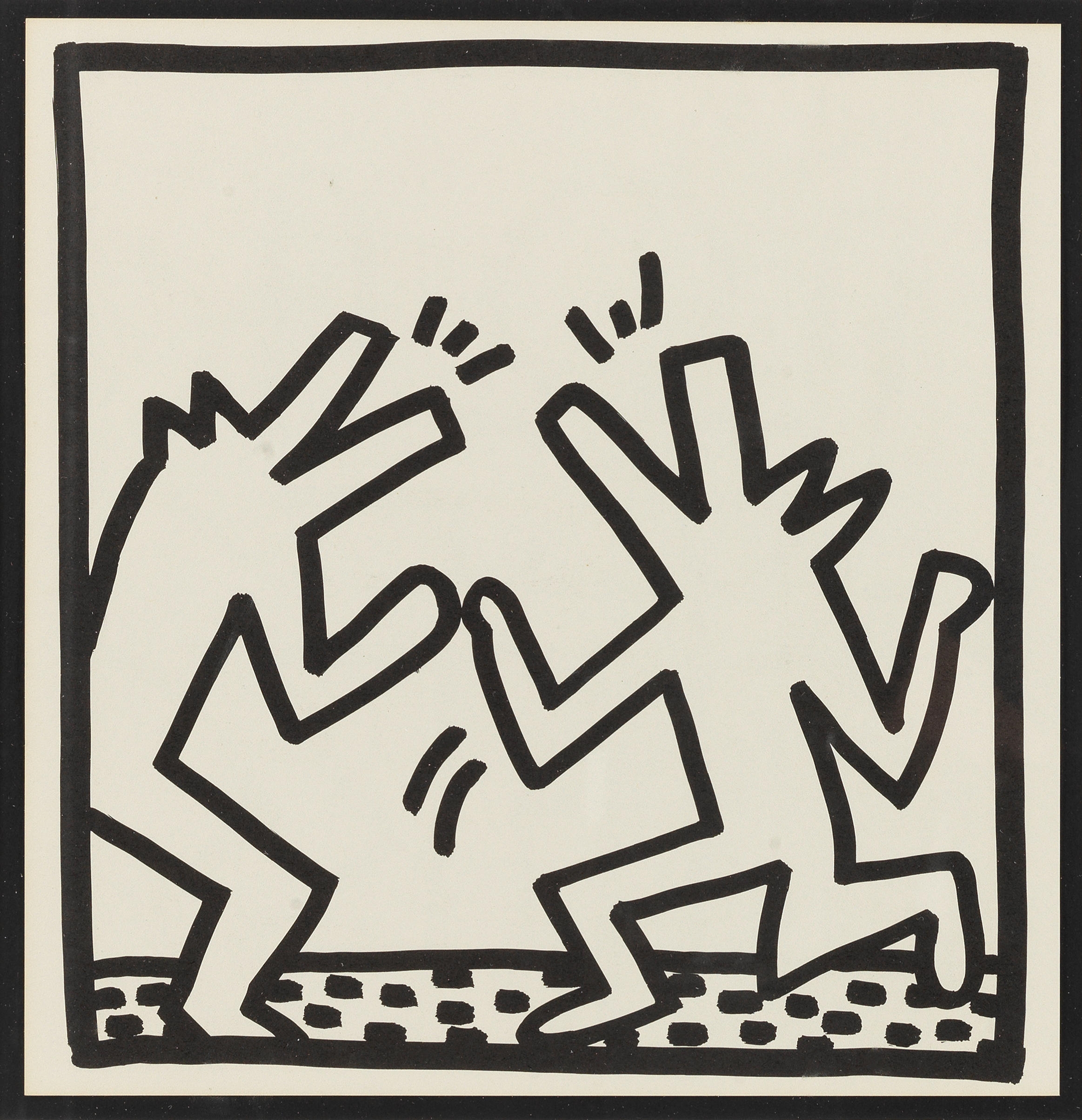 Keith haring six coloring book plates from keith haring