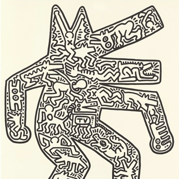 Dancing dog by keith haring for sale guy hepner