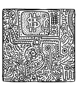 Keith haring coloring pages for adults kids